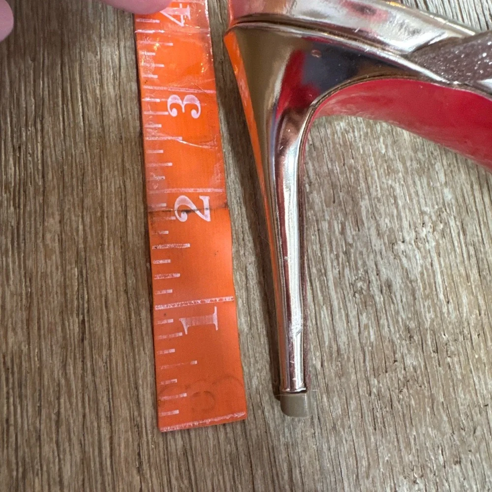 Christian Louboutin Renee Courtisane gold glitter sandals size 37.5